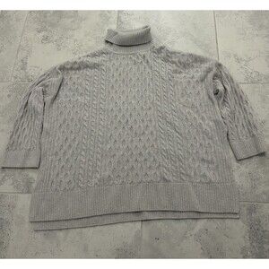 Barbour Modern Heritage High Neck Wool Sweater Women’s Medium White